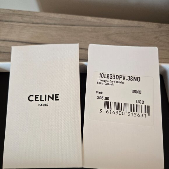 Celine Card Holder in Shiny Calfskin - Picture 7 of 11